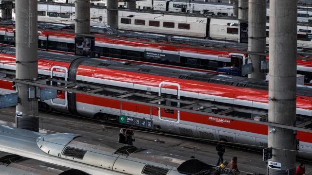 Trenes en la estación de Madrid-Puerta de Atocha