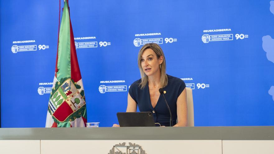 Ubarretxena, en la rueda de prensa tras el Consejo de Gobierno.