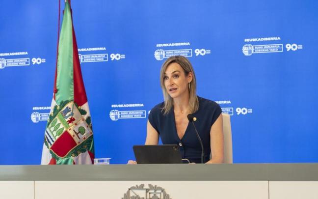 Ubarretxena, en la rueda de prensa tras el Consejo de Gobierno.