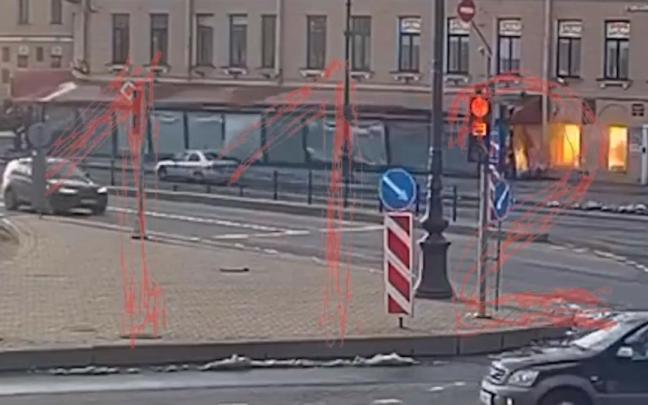 El momento de la explosión.