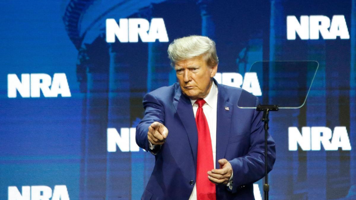Donald Trump, en la Convención de la Asociación Nacional del Rifle.