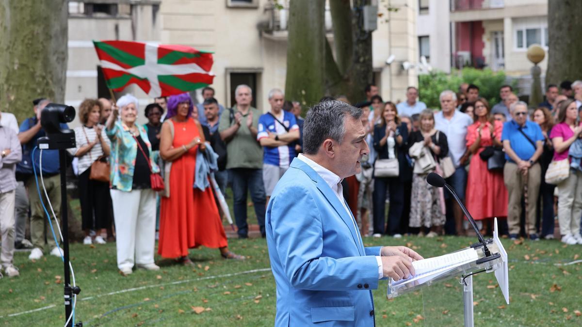 El presidente del EBB del PNV, Aitor Esteban