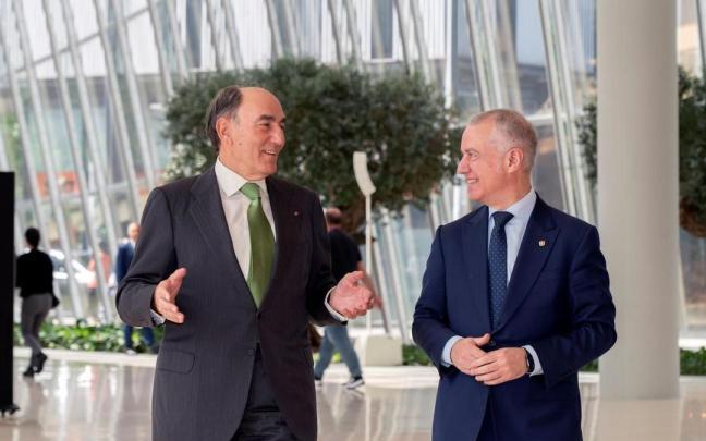 Ignacio Sánchez Galán e Iñigo Urkullu durante el encuentro. / Iberdrola Ignacio Sánchez Galán e Iñigo Urkullu durante el encuentro.
