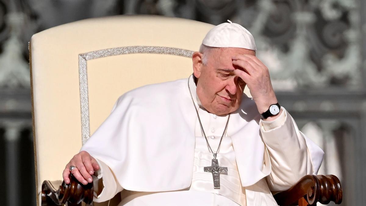 El papa Francisco durante la audiencia en el Vaticano.