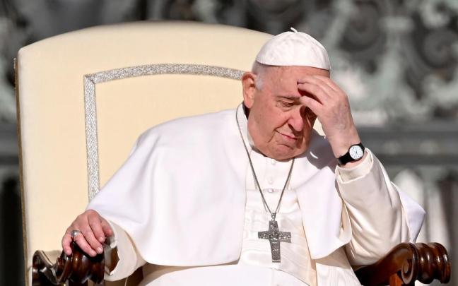 El papa Francisco durante la audiencia en el Vaticano.