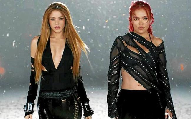 Shakira y Karol G sellan su venganza conjunta en ‘TQG’. Shakira y Karol G sellan su venganza conjunta en ‘TQG’.