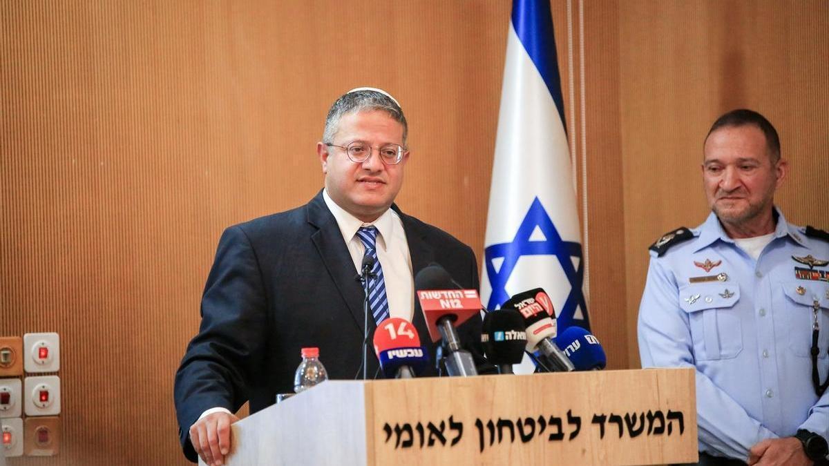 El ministro de Seguridad Nacional de Israel, Itamar Ben Gvir, en una foto de archivo.