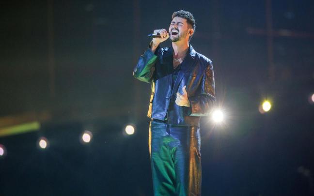 Noam Bettan, representante de Israel, durante los ensayos de Eurovisión 2026.