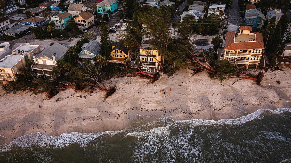 Florida tras el paso del huracán Helene.