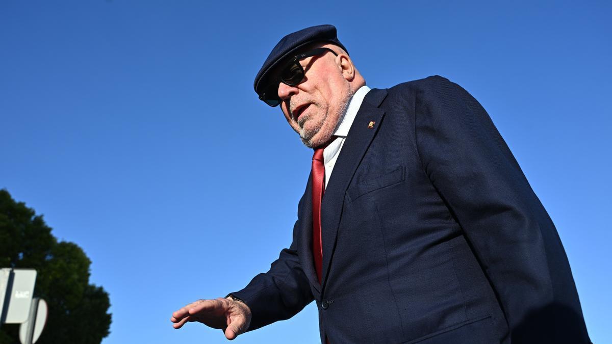 Wl excomisario José Villarejo a su llegada a la Audiencia Nacional en San Fernando de Henares, Madrid, el pasado lunes.