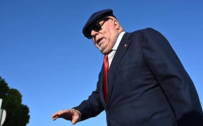 Wl excomisario José Villarejo a su llegada a la Audiencia Nacional en San Fernando de Henares, Madrid, el pasado lunes.