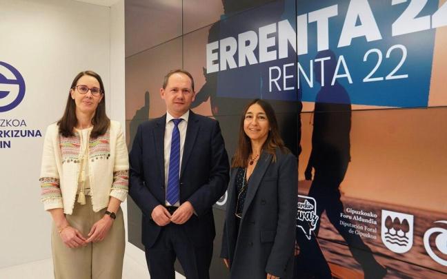 Jokin Perona, durante la presentación de la campaña del IRPF 2022. Jokin Perona, durante la presentación de la campaña del IRPF 2022.