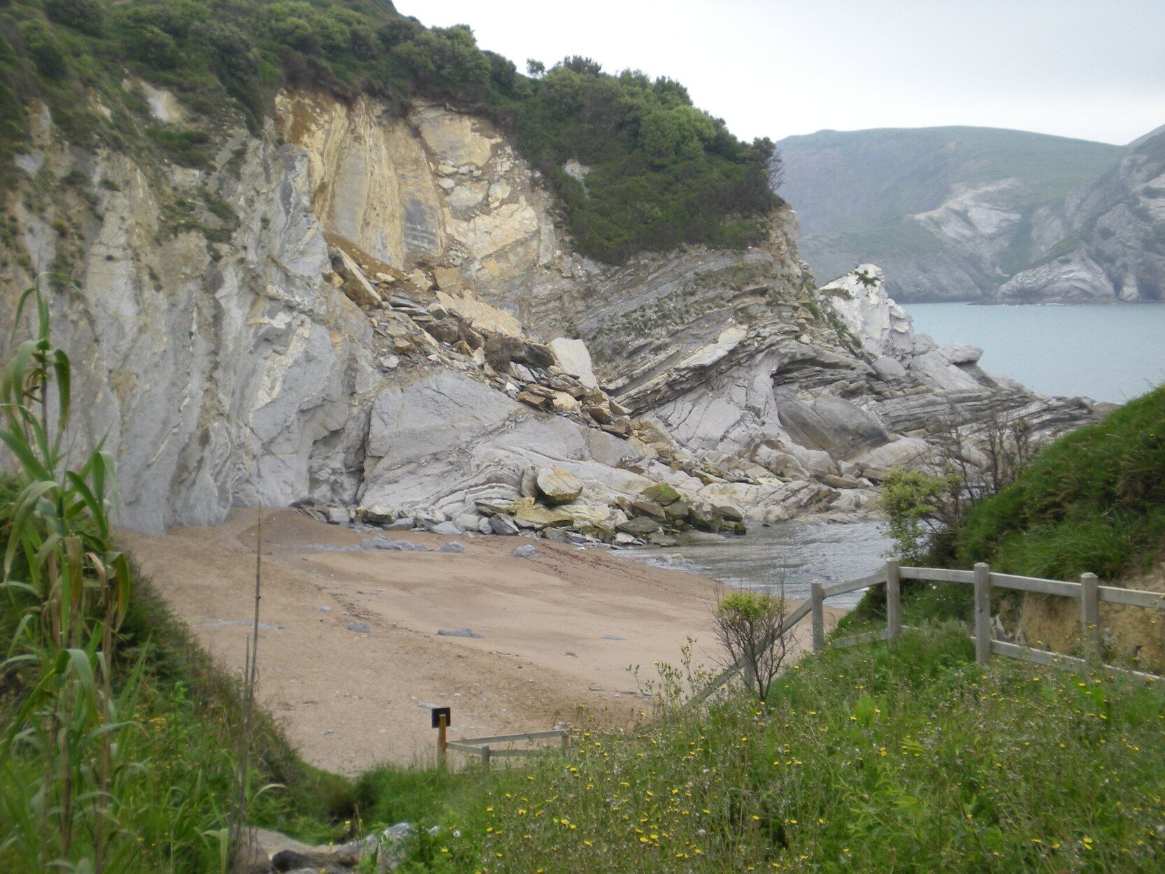 Vistas de la playa de Muriola.