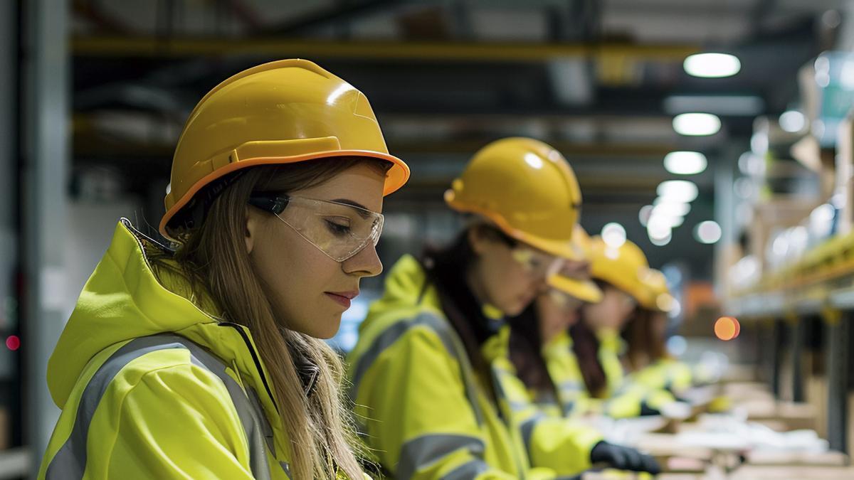 Un grupo de trabajadoras se encarga de clasificar diferentes paquetes.