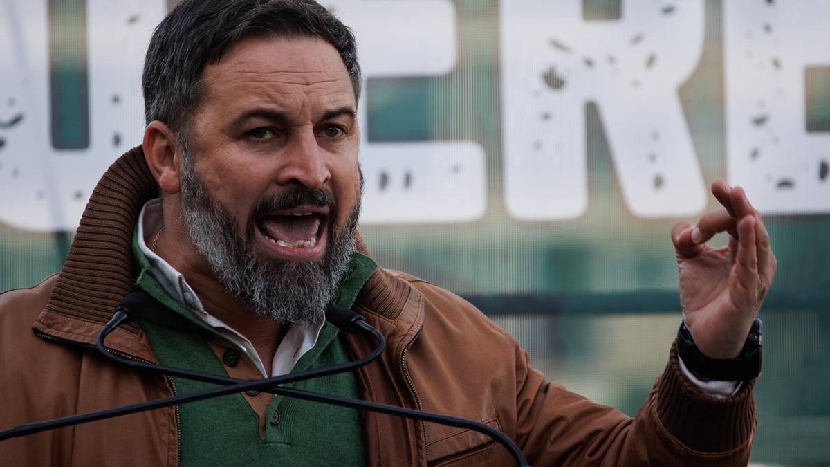 Abascal, en un acto político.