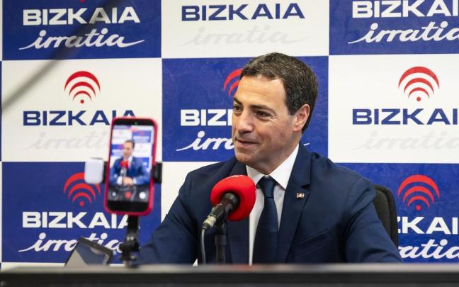 Pradales, durante su entrevista en Bizkaia Irratia.