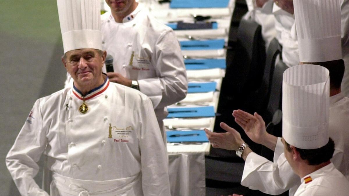 El cocinero frances, Paul Bocuse, en Lyon en 2003.