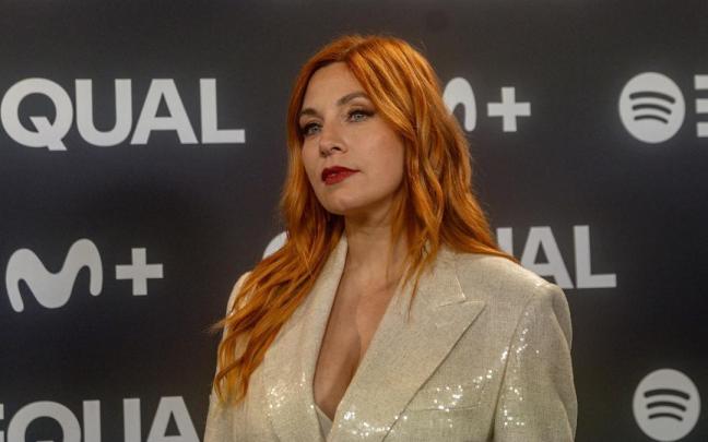 Leire Martínez en un photocall.