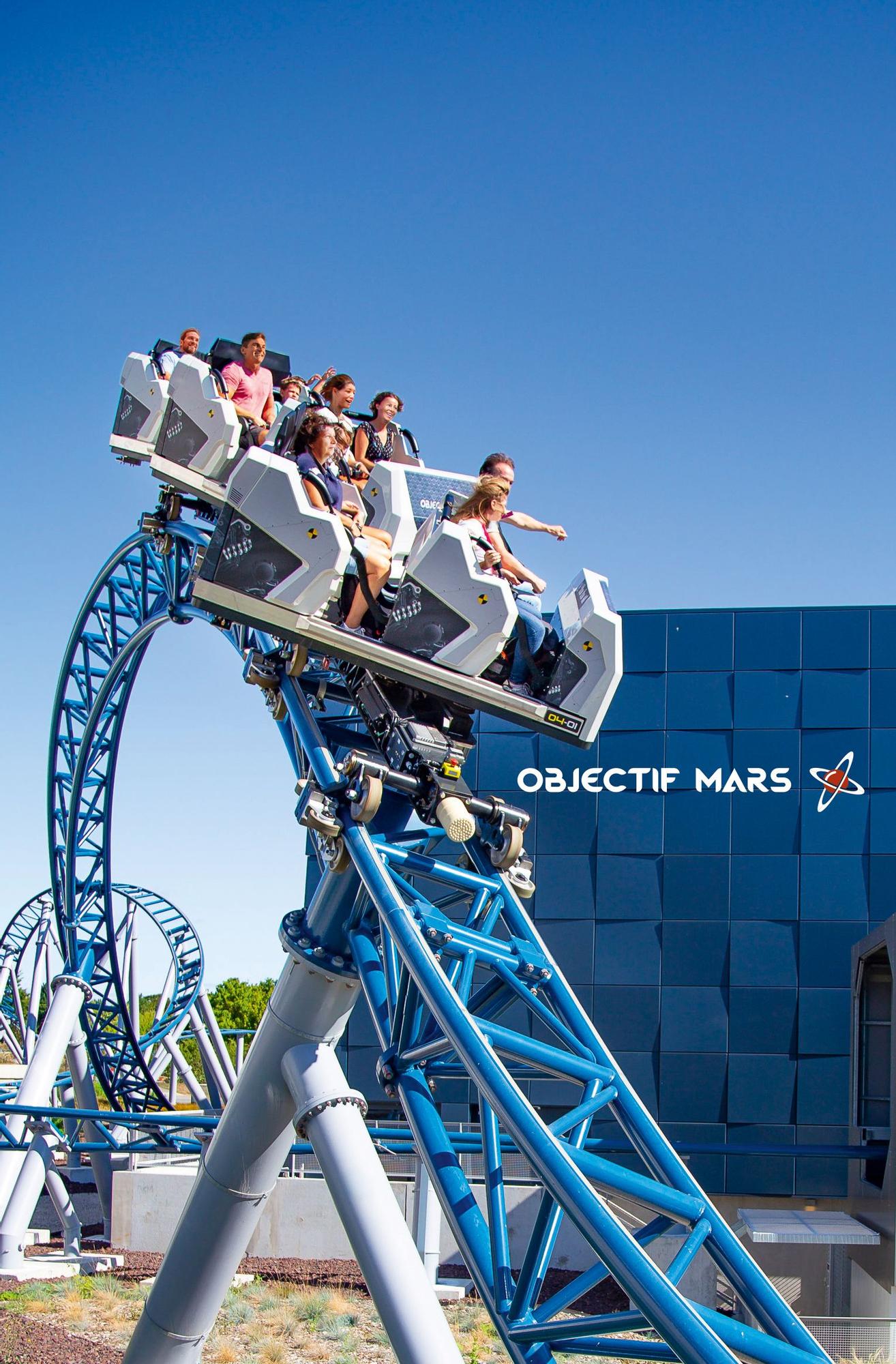 La montaña rusa de 'Objetivo Marte'.