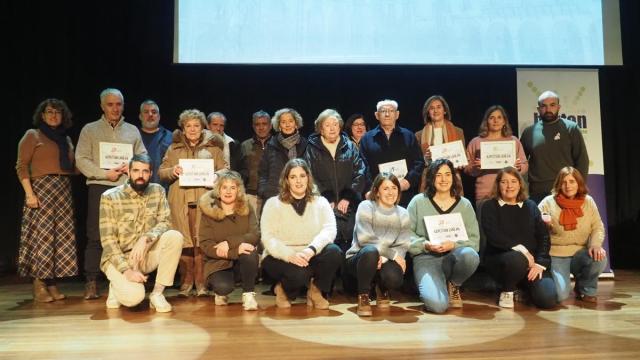 Homenaje a los comercios de Azpeitia que han celebrado 25, 50 y 175 años en 2025.