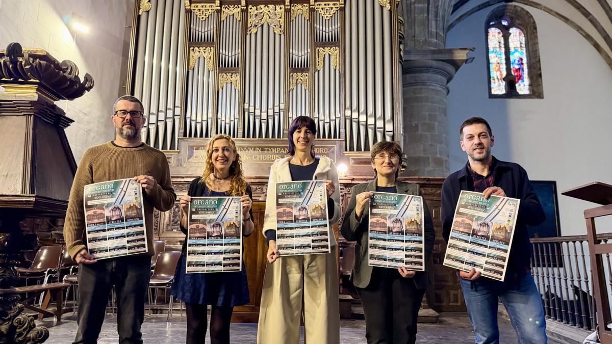 Presentación de la nueva edición del Ciclo Internacional de Órgano Romántico, que regresa a la parroquia de San Pedro de Bergara.