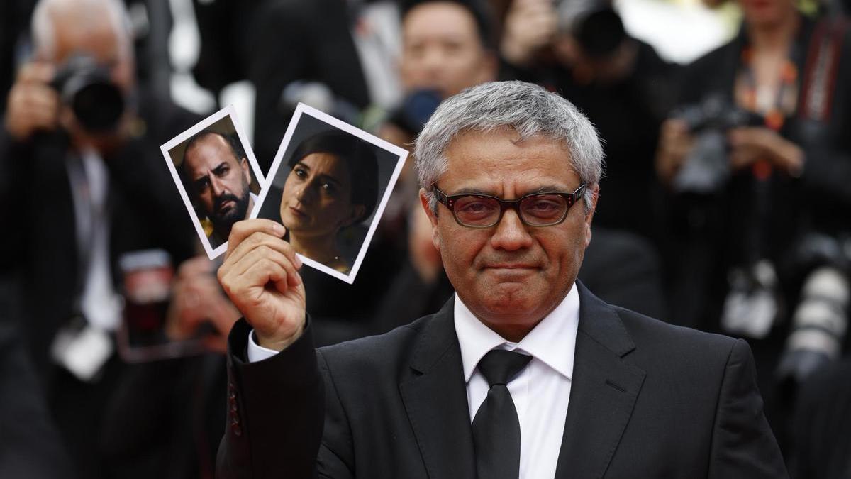 Mohammad Rasoulof en la alfombra roja del festival de Cannes.