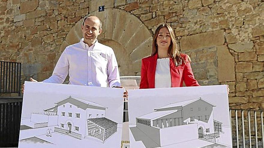 Bezunartea y Larraya, frente a la futura Casa de la Juventud.