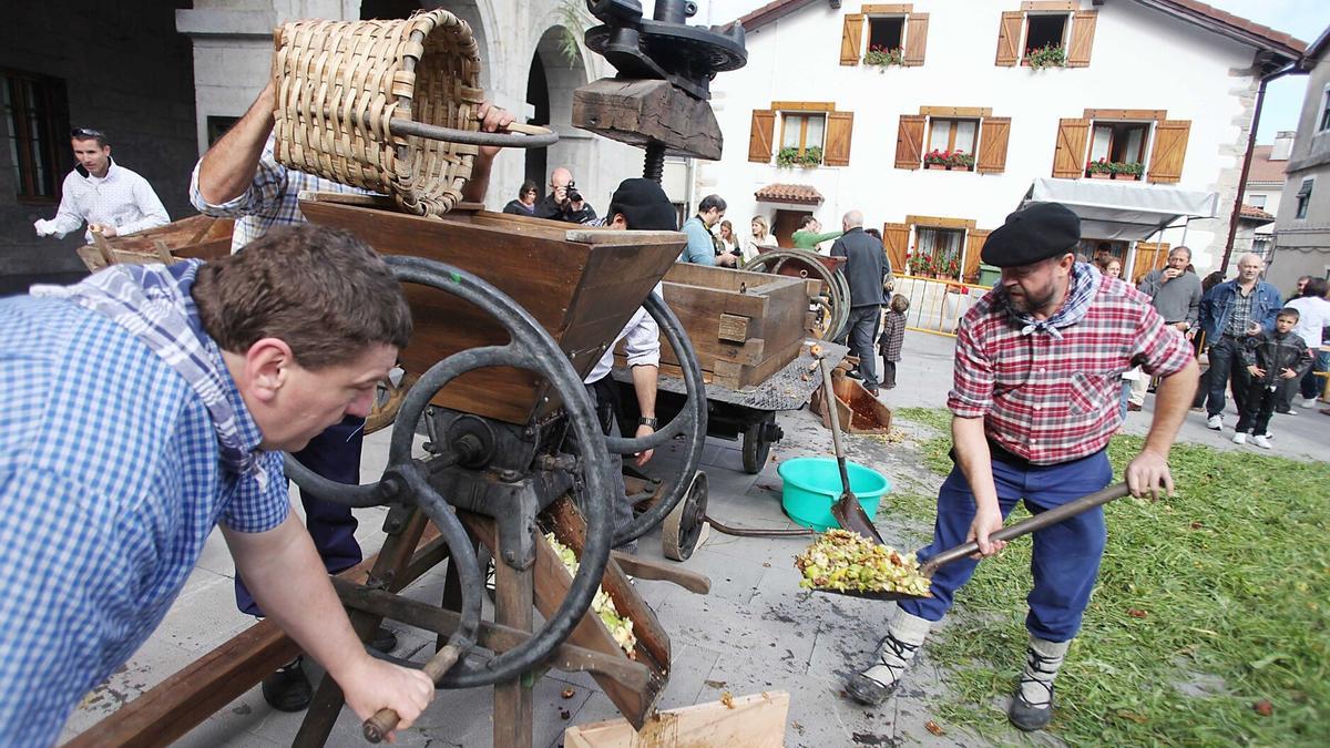 Fiesta de la manzana de Astigarraga.