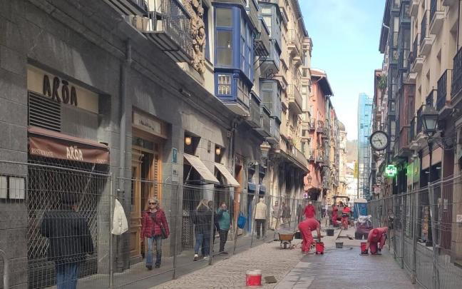 Trabajadores de la construcción en Bilbao