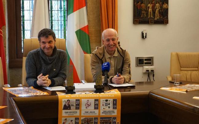 Mikel Arruti eta Xanti Espina.