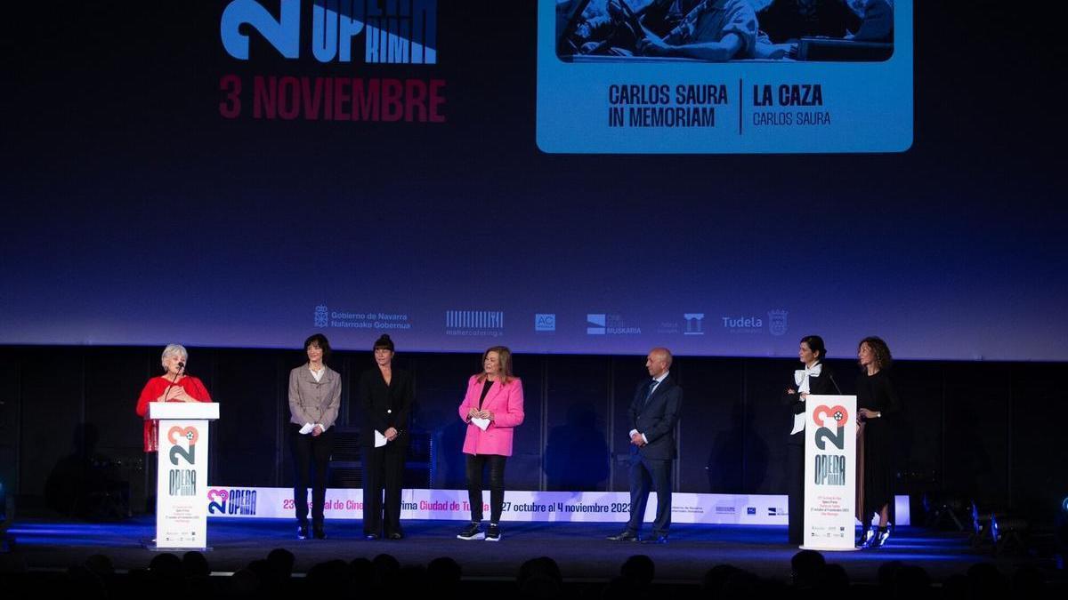 Celebración del Festival de Cine Ópera Prima 2023 en Tudela.