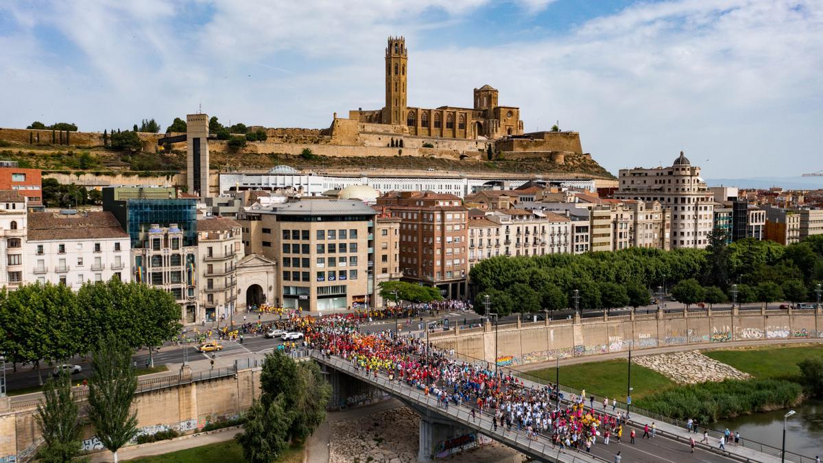 La Seu Vella domina la ciudad de Lleida.