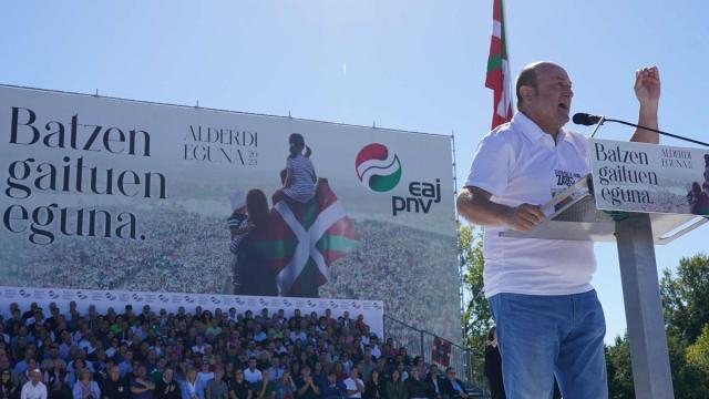 Andoni Ortuzar, en su intervención de este mediodía en 47º Alderdi Eguna