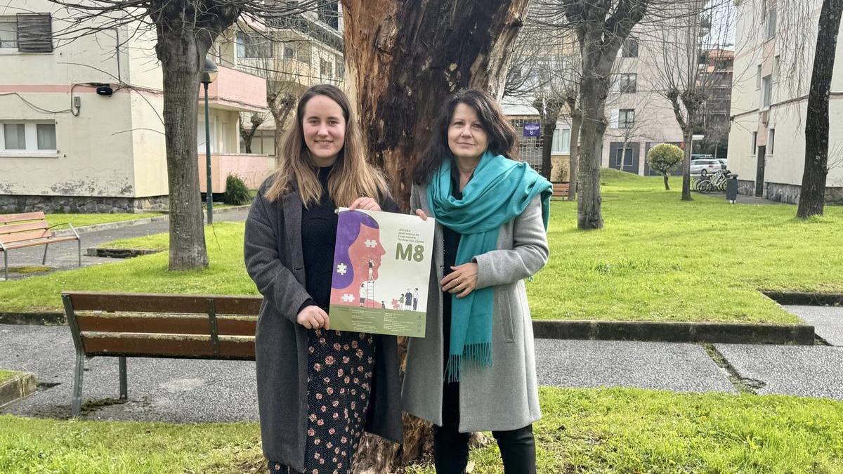 Irati Baroja y Gloria Vázquez, del departamento de Igualdad.