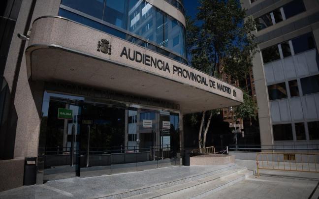 Fachada de la sede de la Audiencia Provincial de Madrid.
