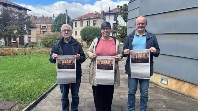 Presentación del ‘Réquiem’ de Rutter que este sábado envolverá el monasterio de Bidaurreta.