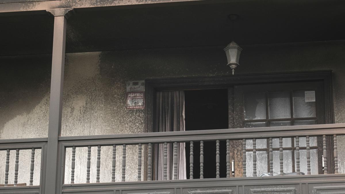 Incendio en un edificio de Tenerife.