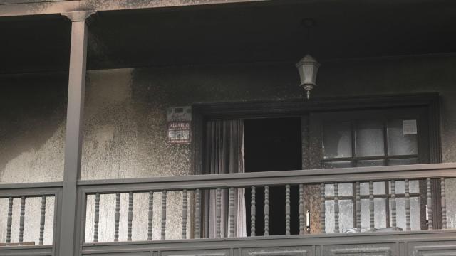 Incendio en un edificio de Tenerife.
