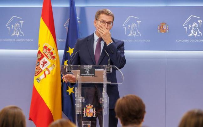 El líder del Partido Popular, Alberto Núñez Feijóo.