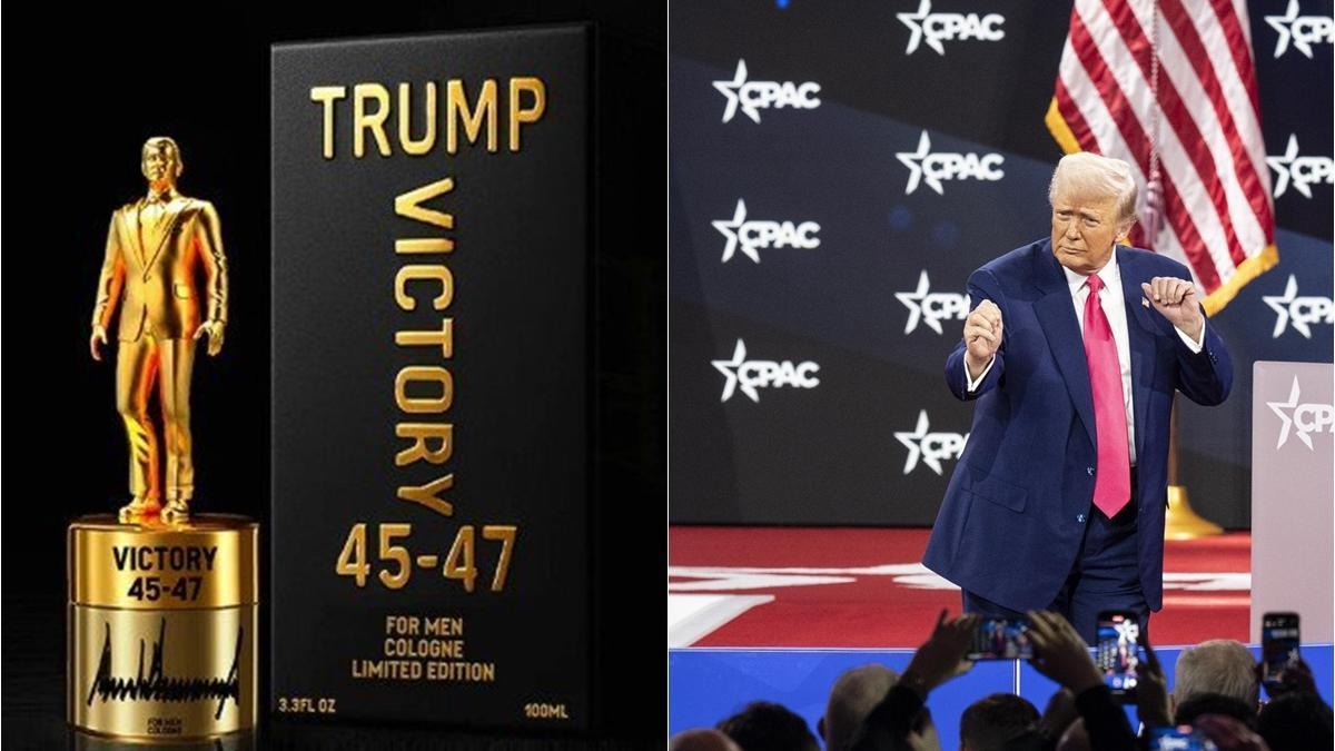 Trump promociona un perfume con una figura de sí mismo inspirado en su victoria electoral.