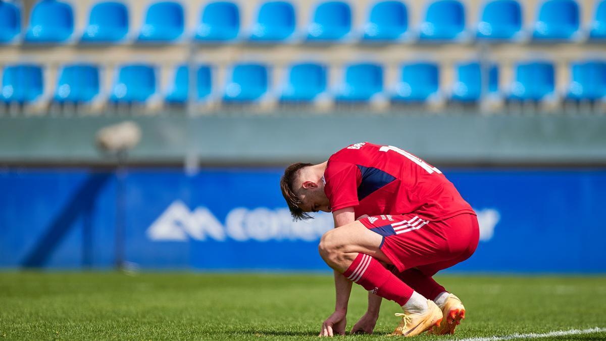 Barbero se lamenta tras la derrota del Promesas