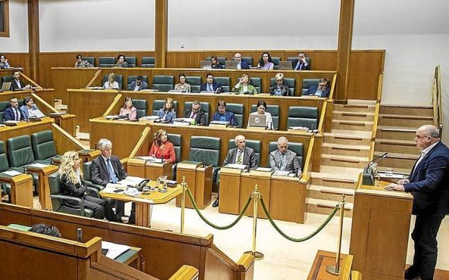 Joseba Egibar interviene en el pleno de ayer en el Parlamento Vasco. | FOTO: EFE Joseba Egibar interviene en el pleno de ayer en el Parlamento Vasco. | FOTO: EFE