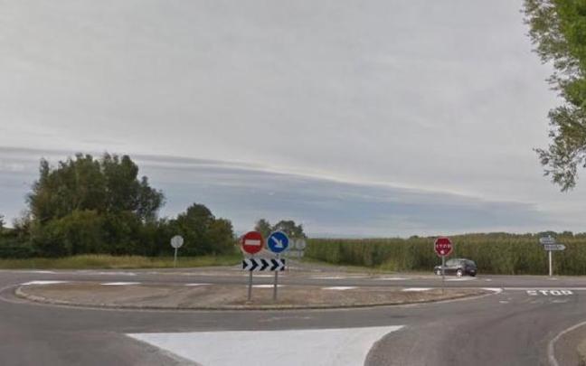 Cruce en el que ha tenido lugar el accidente
