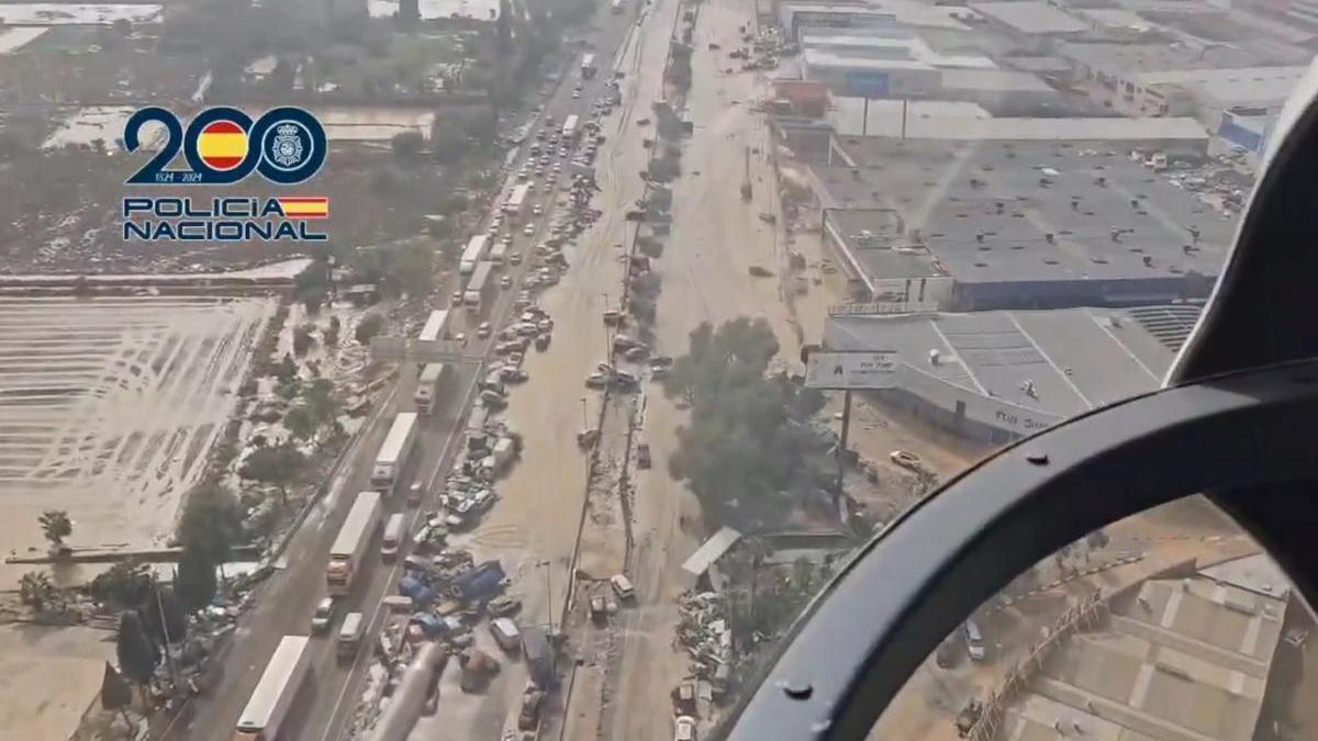 Tragedia en Valencia | Las inundaciones provocadas por la DANA, desde el aire