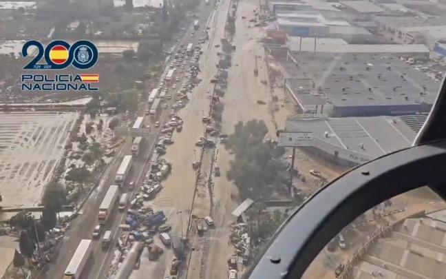 Tragedia en Valencia | Las inundaciones provocadas por la DANA, desde el aire