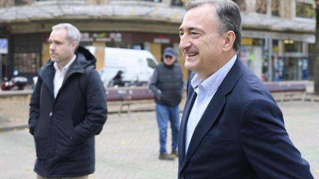 El presidente del EBB del PNV, Aitor Esteban