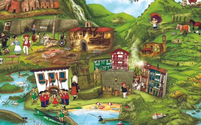 Ilustración de Argote para el calendario 2026 de NOTICIAS DE GIPUZKOA, correspondiente al mes de marzo.