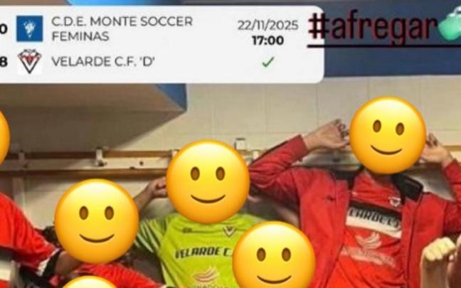 La publicación del menor, con el 'hashtag'.