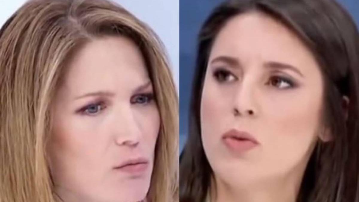 Silvia Intxaurrondo e Irene Montero en 'La hora de La 1'