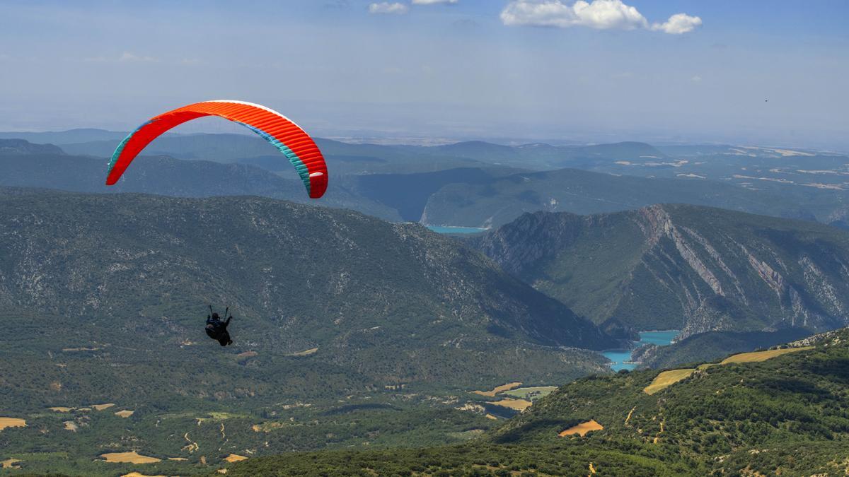 Práctica de parapente.